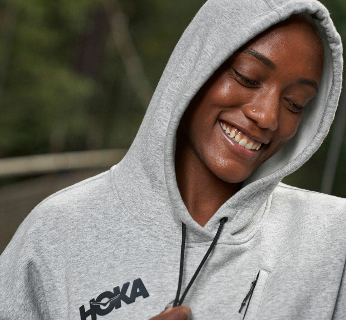 HOKA Heather Grey - Women's Hoodie