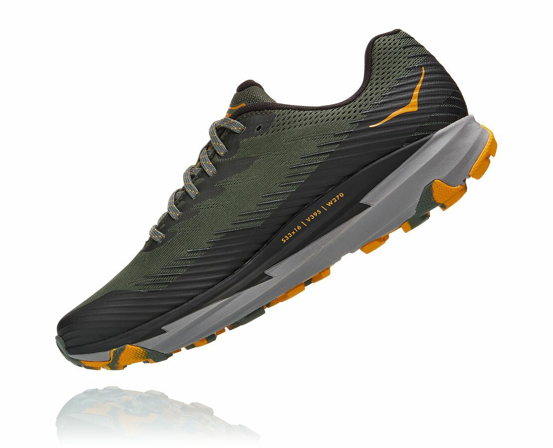 HOKA Thyme / Golden Yellow - Men's Torrent 2
