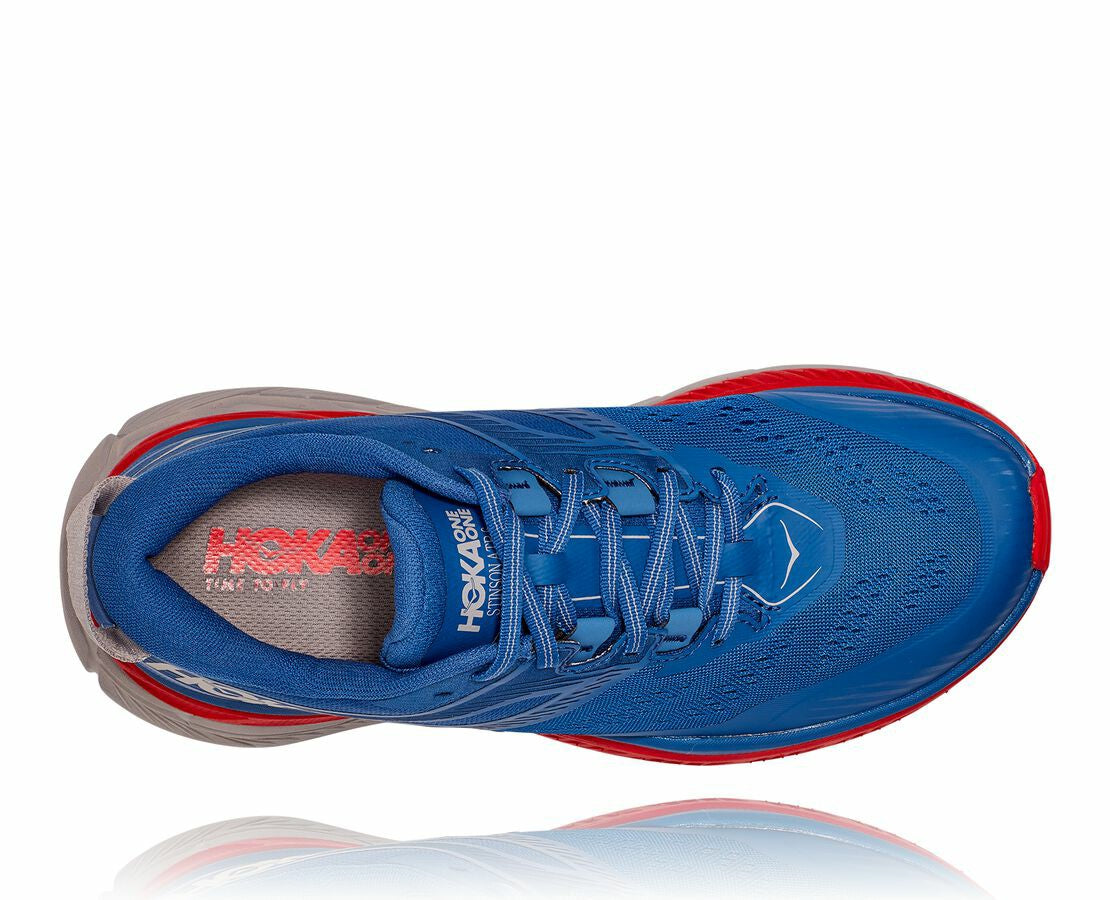 HOKA Dark Blue / High Risk Red - Men's Stinson Atr 6