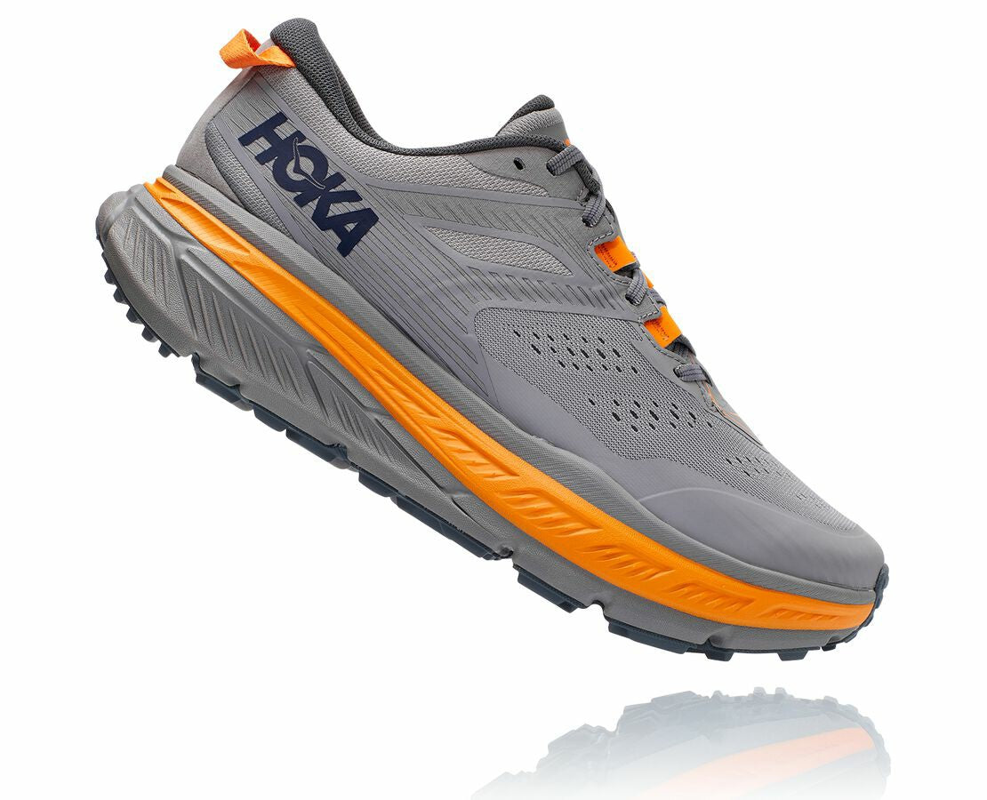 HOKA Frost Gray / Bright Marigold - Men's Stinson Atr 6