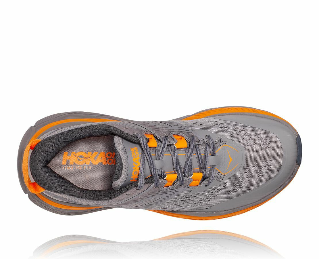 HOKA Frost Gray / Bright Marigold - Men's Stinson Atr 6
