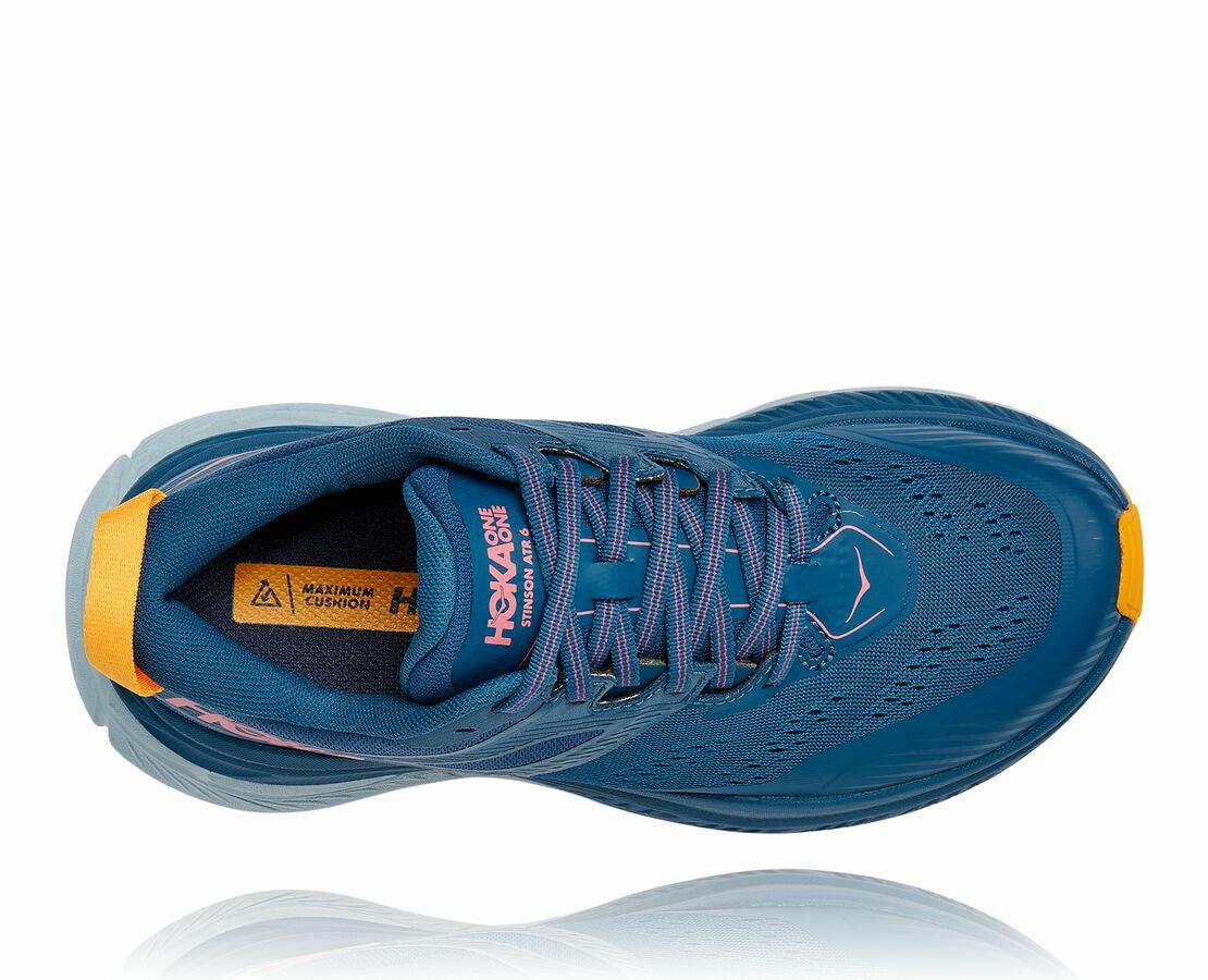 HOKA Moroccan Blue / Saffron - Women's Stinson Atr 6