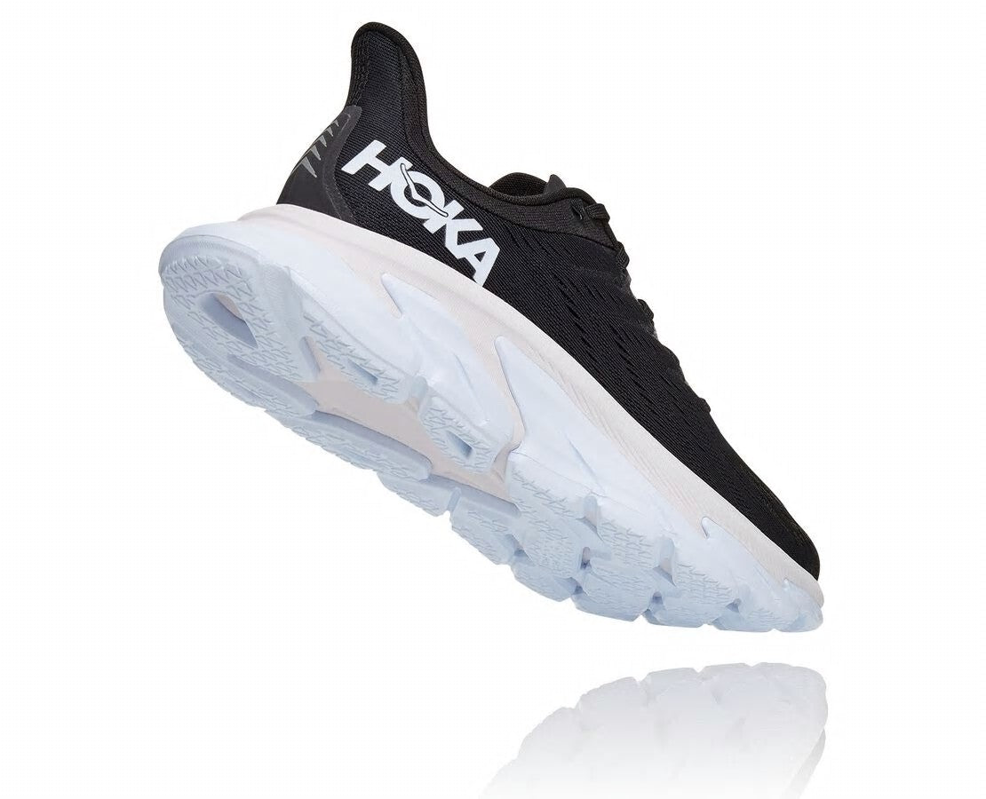 HOKA Black / White - Men's Clifton Edge