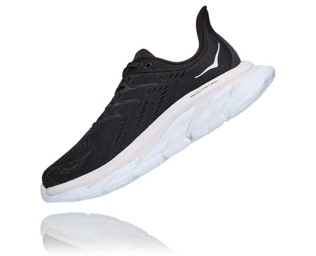 HOKA Black / White - Men's Clifton Edge