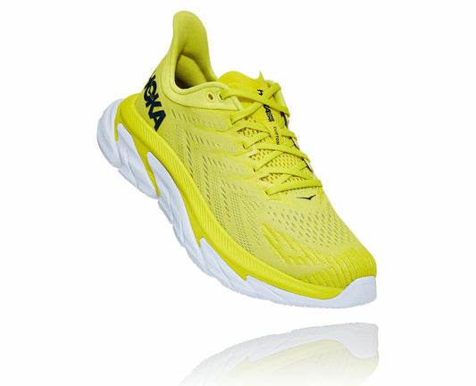 HOKA Citrus / White - Men's Clifton Edge