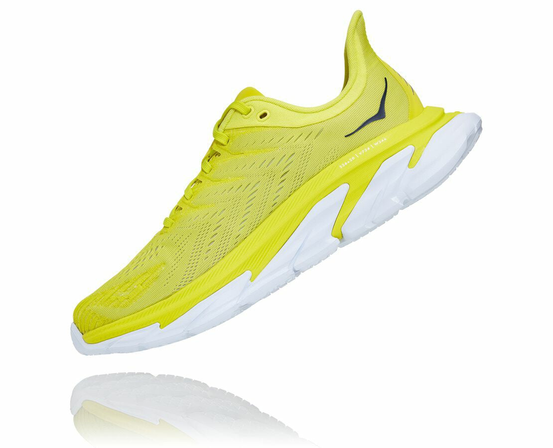 HOKA Citrus / White - Men's Clifton Edge