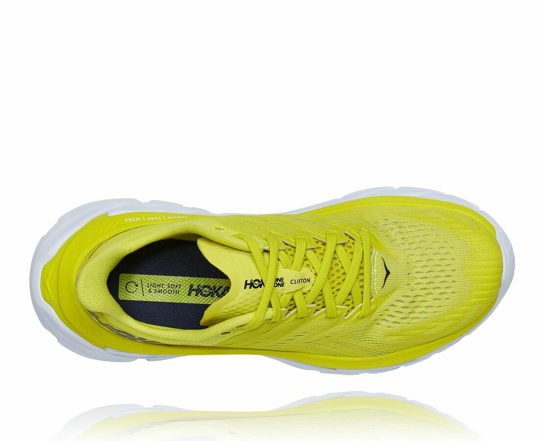 HOKA Citrus / White - Men's Clifton Edge