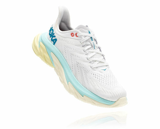 HOKA Blanc De Blanc / Blue Tint - Women's Clifton Edge