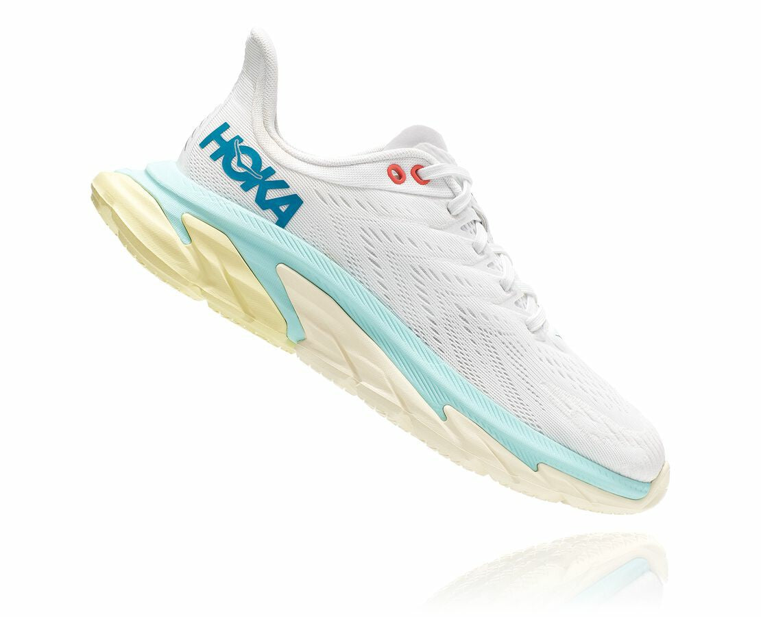 HOKA Blanc De Blanc / Blue Tint - Women's Clifton Edge