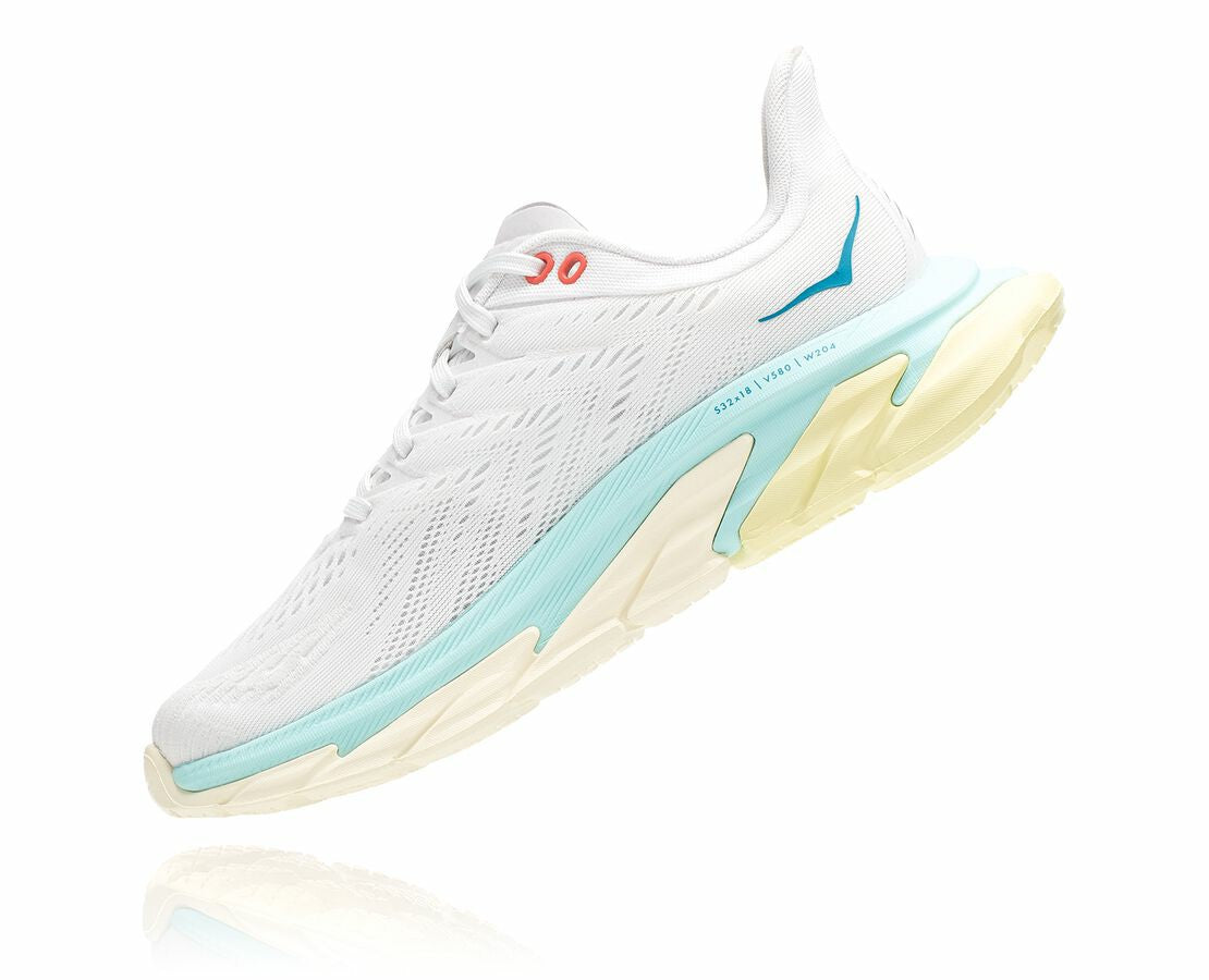 HOKA Blanc De Blanc / Blue Tint - Women's Clifton Edge