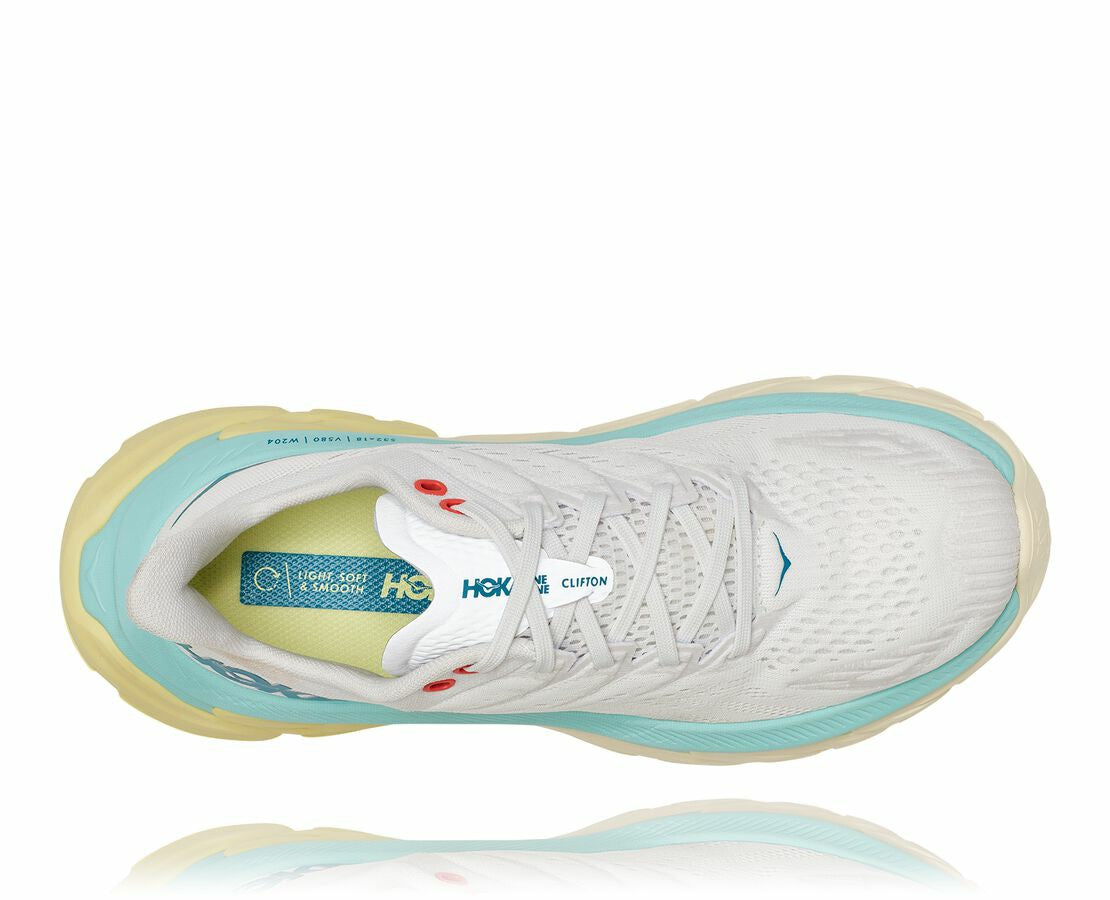 HOKA Blanc De Blanc / Blue Tint - Women's Clifton Edge
