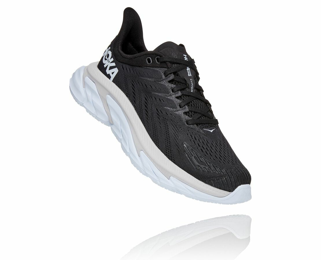 HOKA Black / White - Women's Clifton Edge
