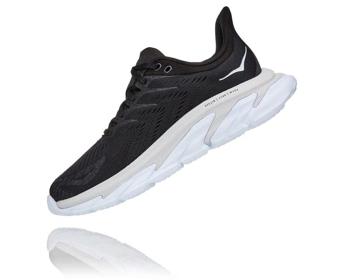 HOKA Black / White - Women's Clifton Edge