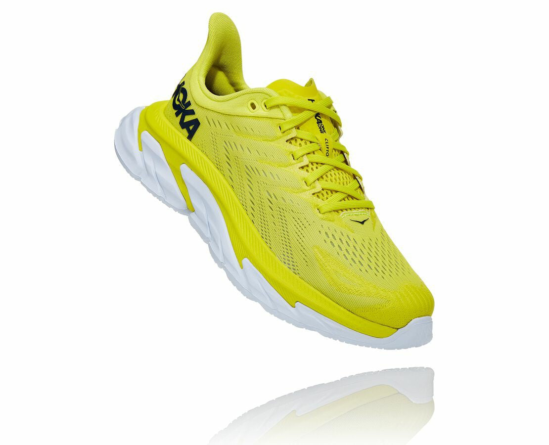 HOKA Citrus / White - Women's Clifton Edge