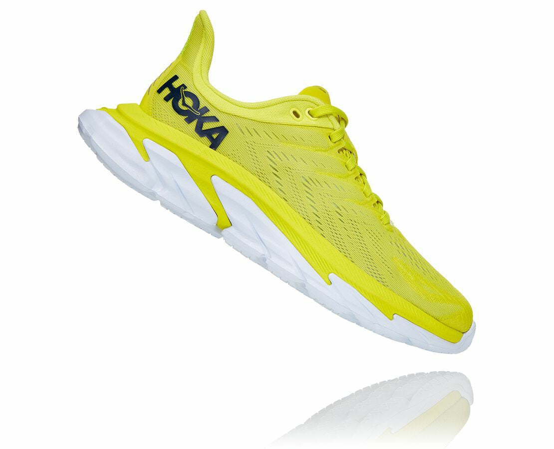HOKA Citrus / White - Women's Clifton Edge