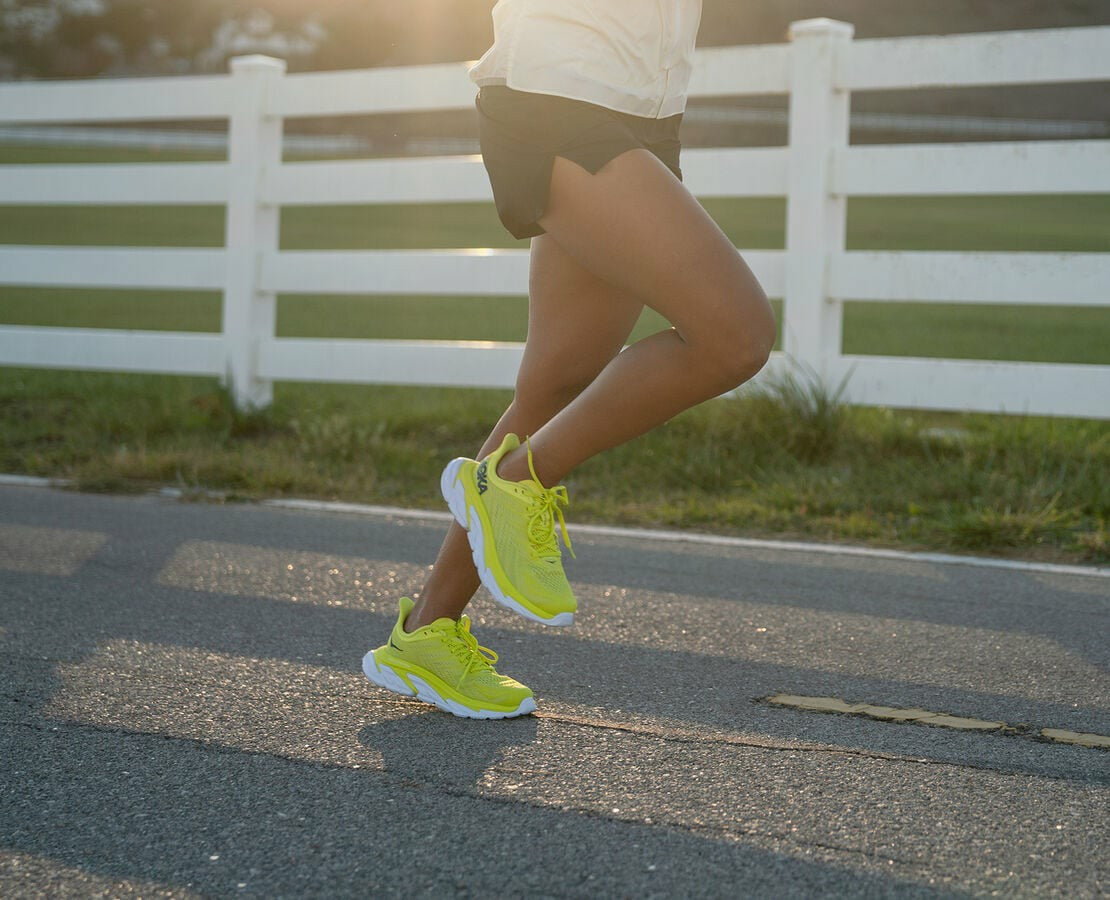 HOKA Citrus / White - Women's Clifton Edge
