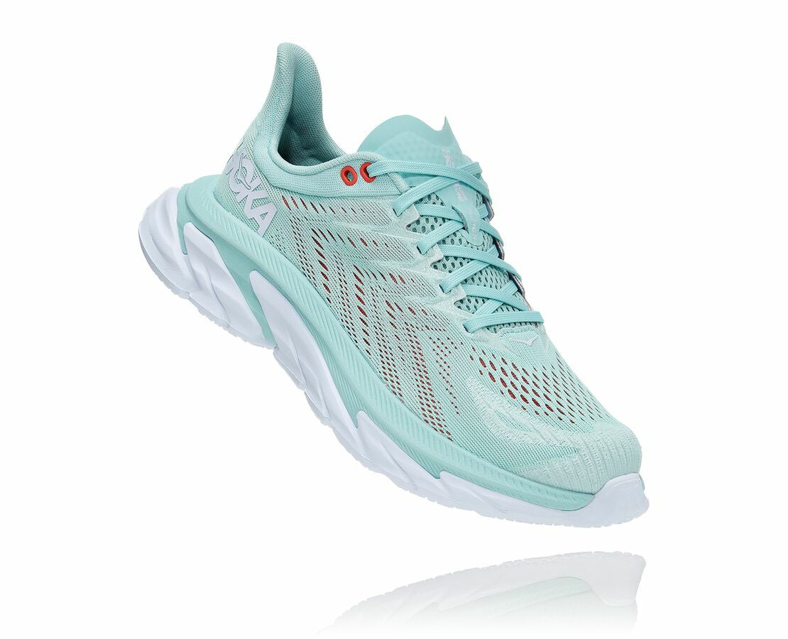 HOKA Eggshell Blue / White - Women's Clifton Edge