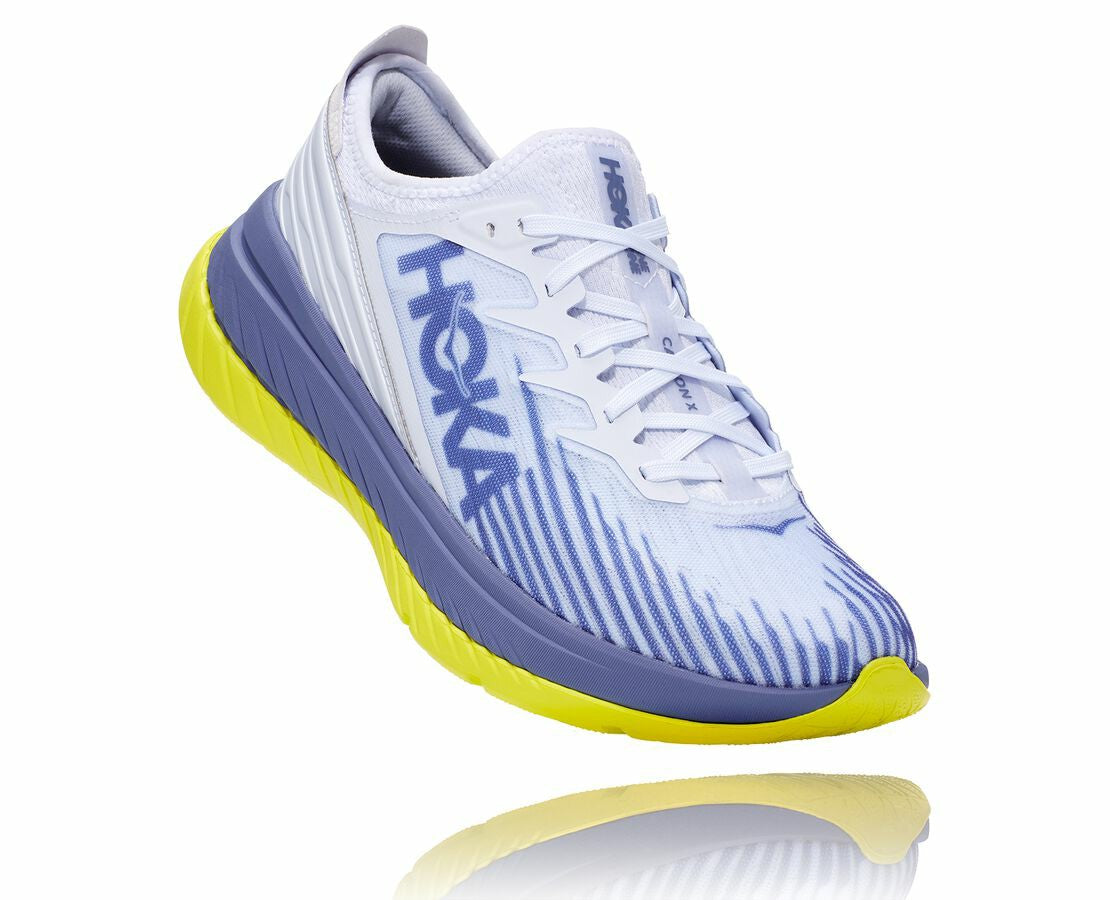 HOKA White / Blue Ice - All Gender Carbon X-SPE