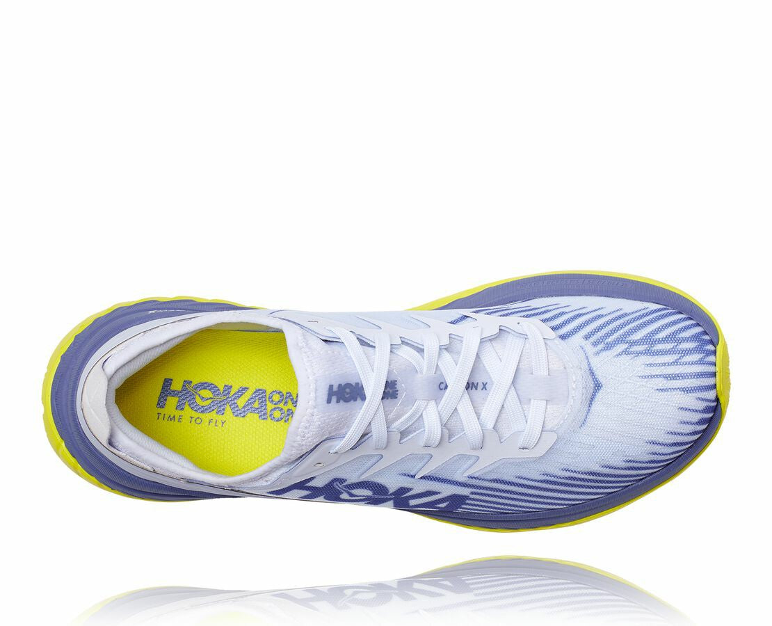 HOKA White / Blue Ice - All Gender Carbon X-SPE