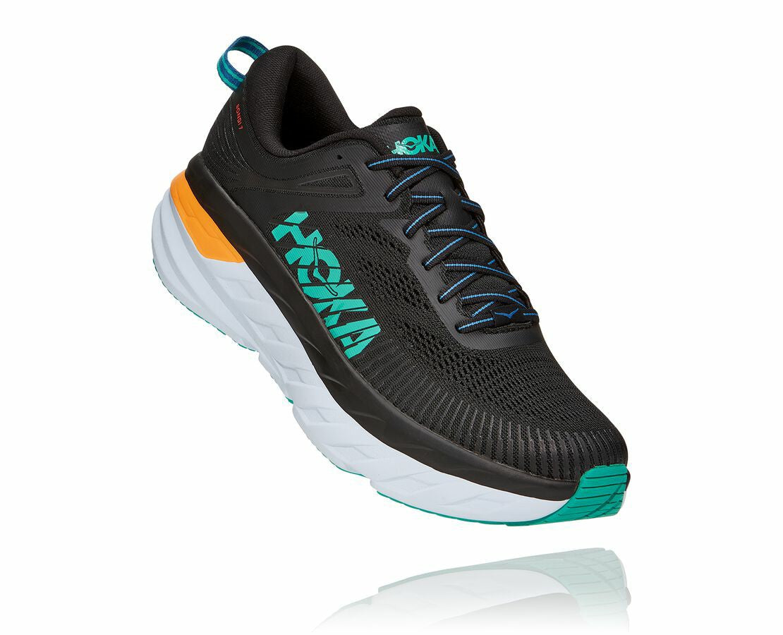 HOKA Black / Atlantis - Men's Bondi 7