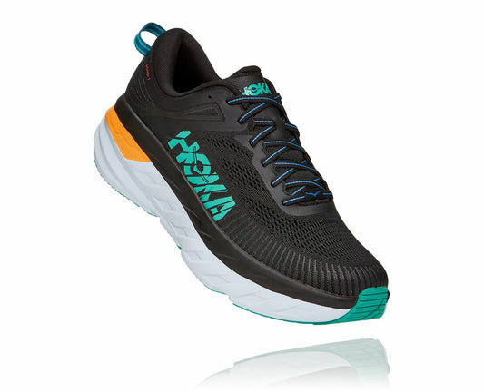 HOKA Black / Atlantis - Men's Bondi 7