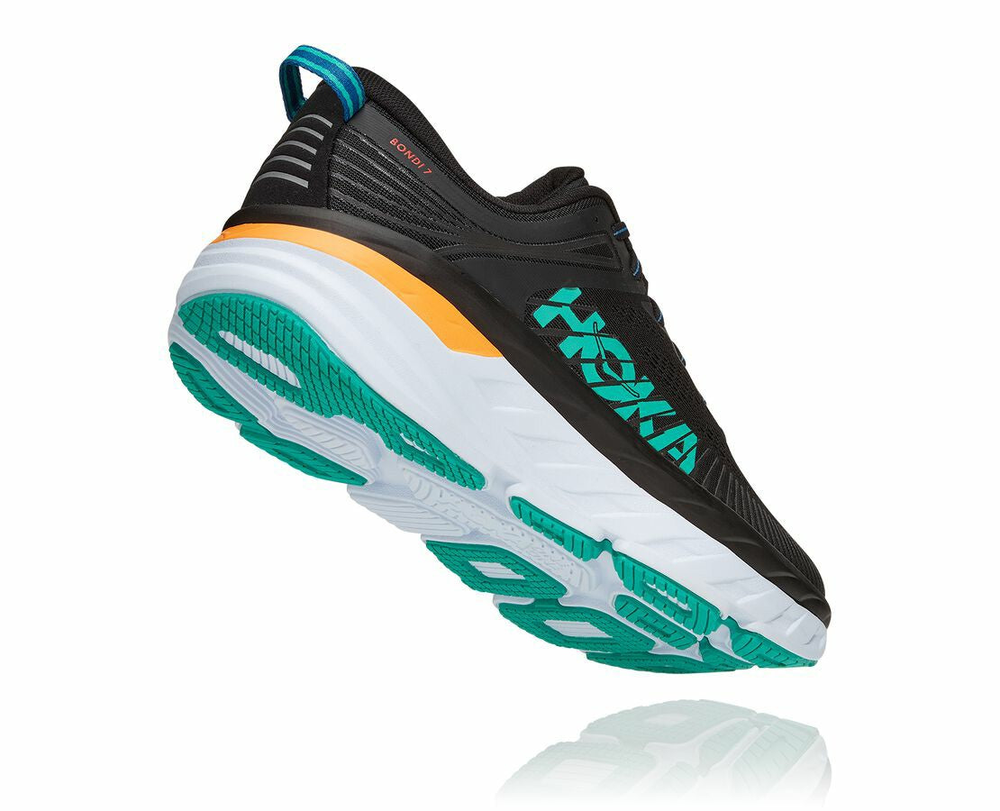 HOKA Black / Atlantis - Men's Bondi 7