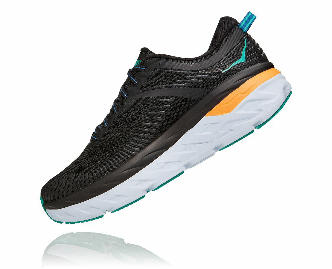 HOKA Black / Atlantis - Men's Bondi 7