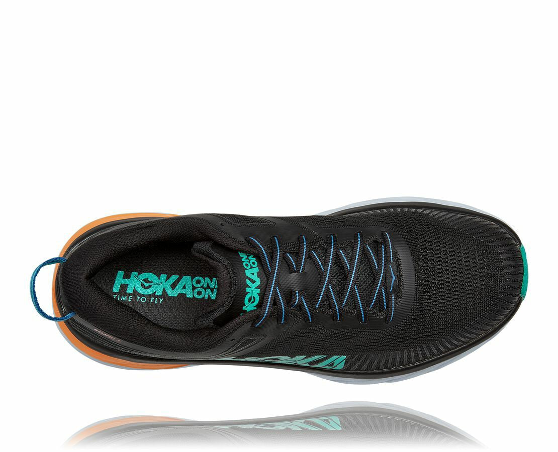 HOKA Black / Atlantis - Men's Bondi 7