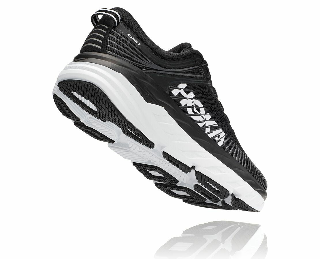 HOKA Black / White - Men's Bondi 7