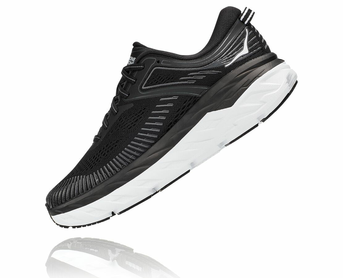 HOKA Black / White - Men's Bondi 7