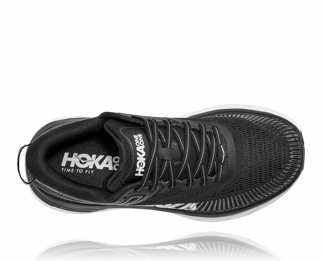 HOKA Black / White - Men's Bondi 7