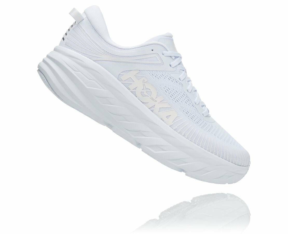 HOKA White / White - Men's Bondi 7