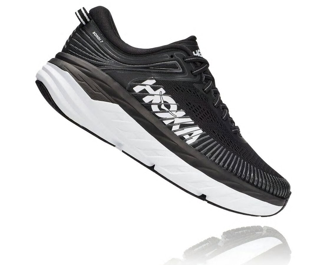 HOKA Black / White - Women's Bondi 7