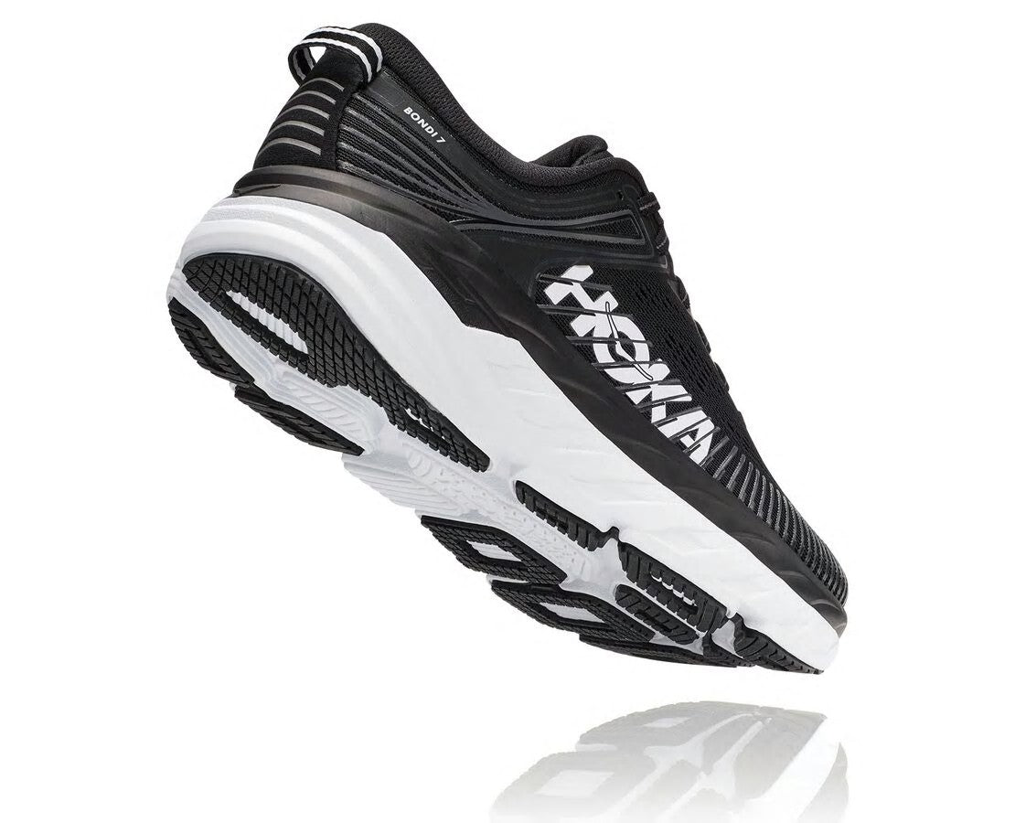 HOKA Black / White - Women's Bondi 7