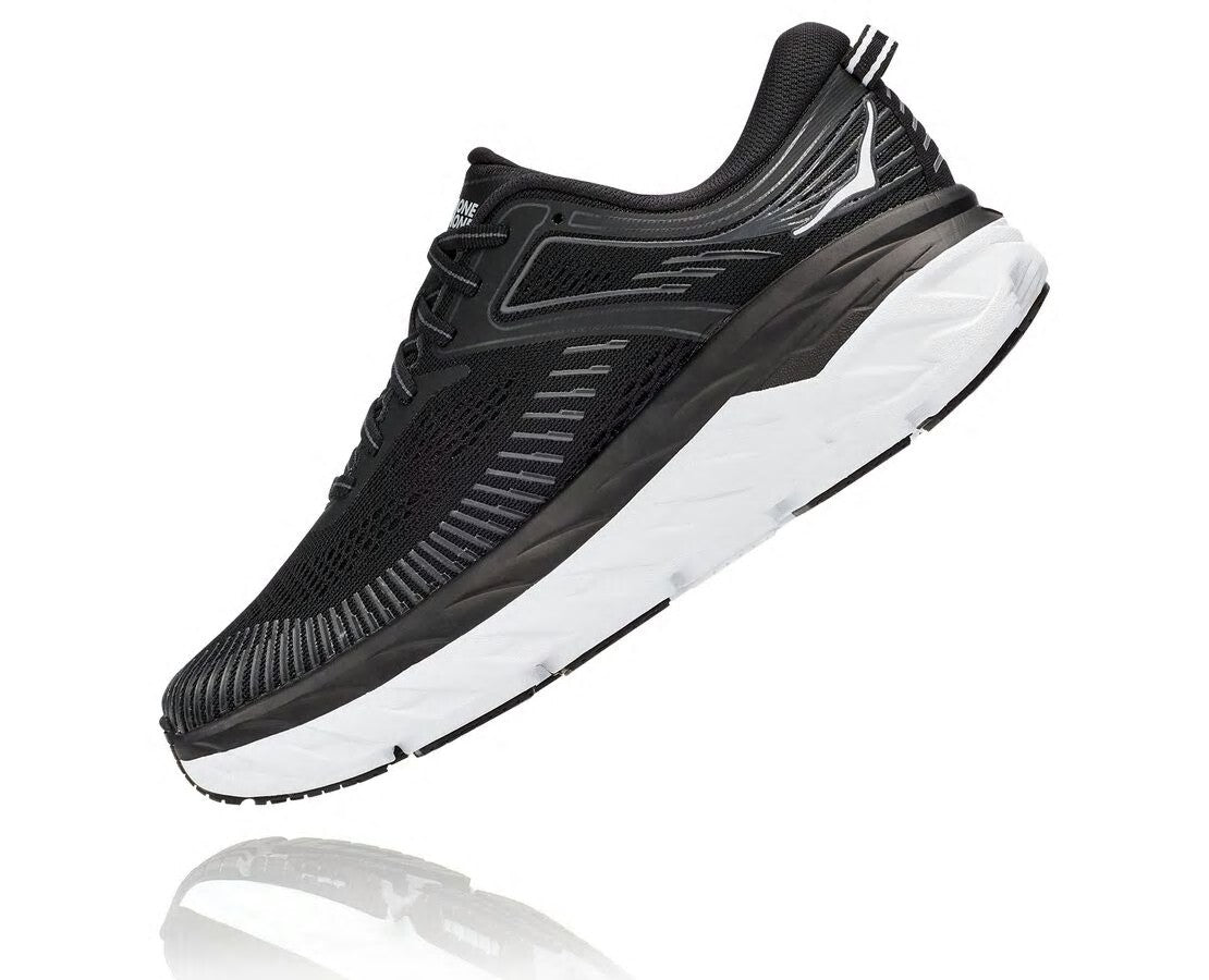 HOKA Black / White - Women's Bondi 7