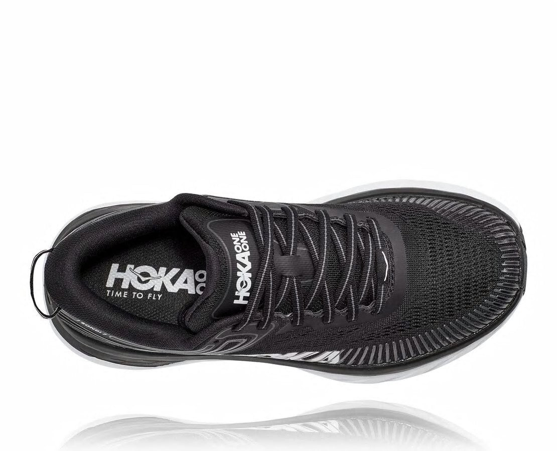 HOKA Black / White - Women's Bondi 7