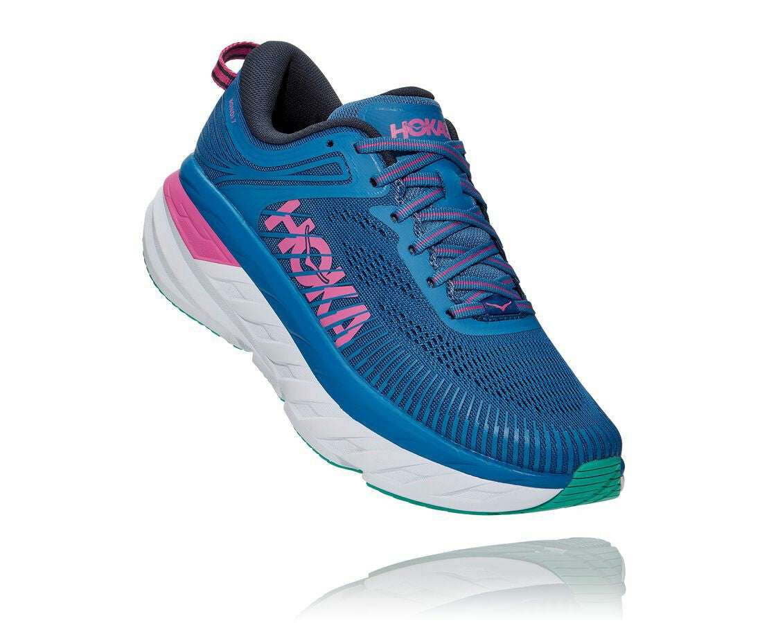 HOKA Vallarta Blue / Phlox Pink - Women's Bondi 7