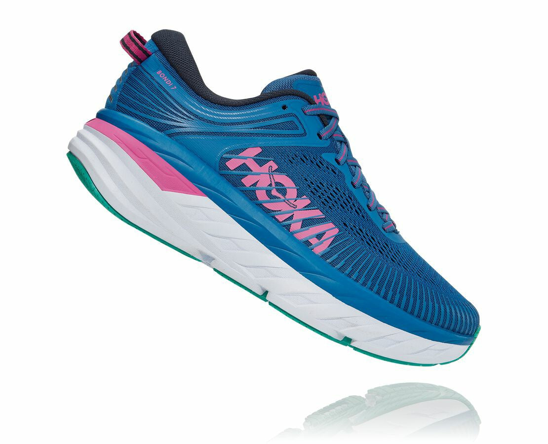 HOKA Vallarta Blue / Phlox Pink - Women's Bondi 7