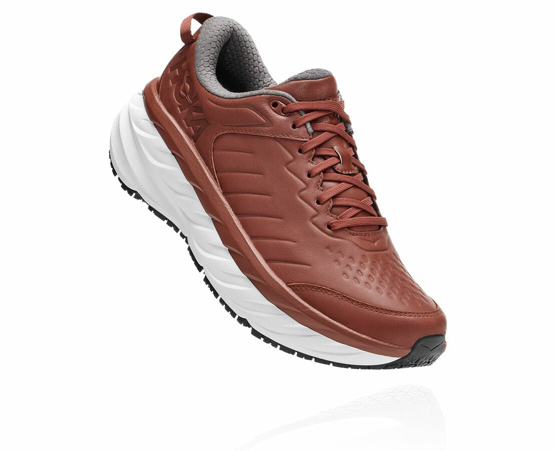 HOKA Brandy Brown / White - Men's Bondi Sr
