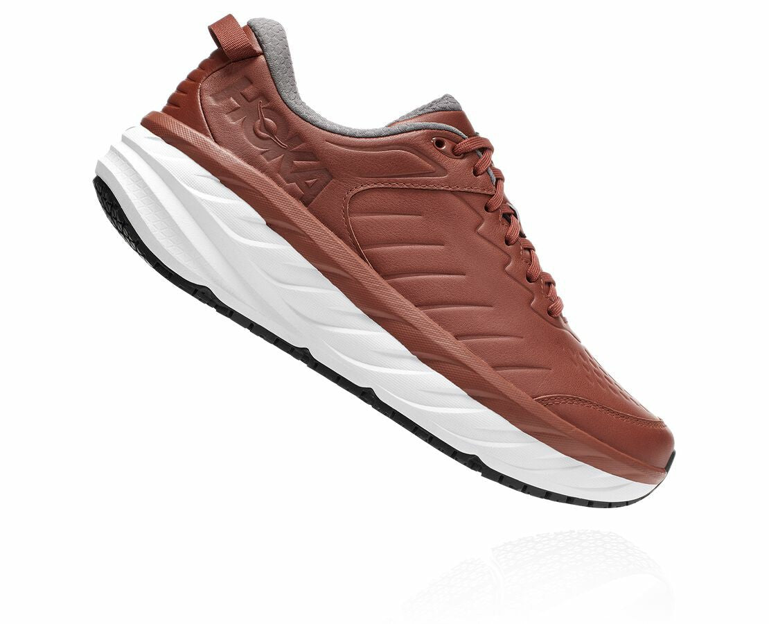 HOKA Brandy Brown / White - Men's Bondi Sr