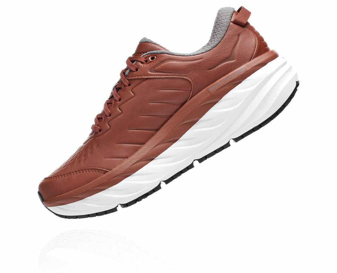 HOKA Brandy Brown / White - Men's Bondi Sr