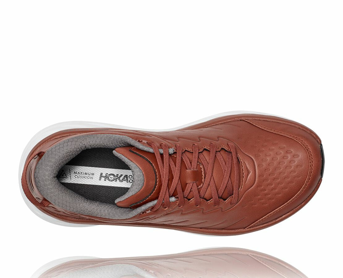HOKA Brandy Brown / White - Men's Bondi Sr