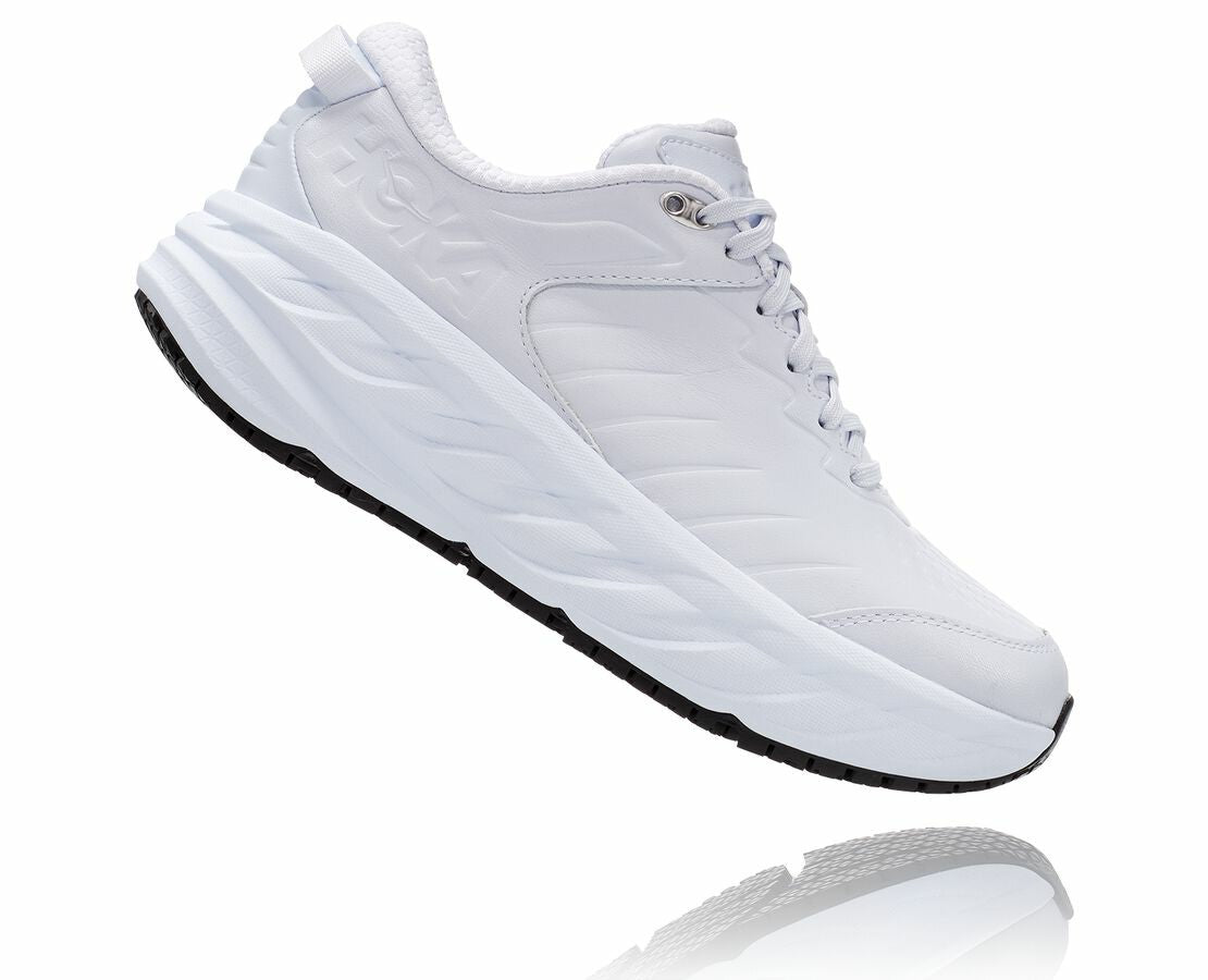 HOKA White - Women's Bondi Sr