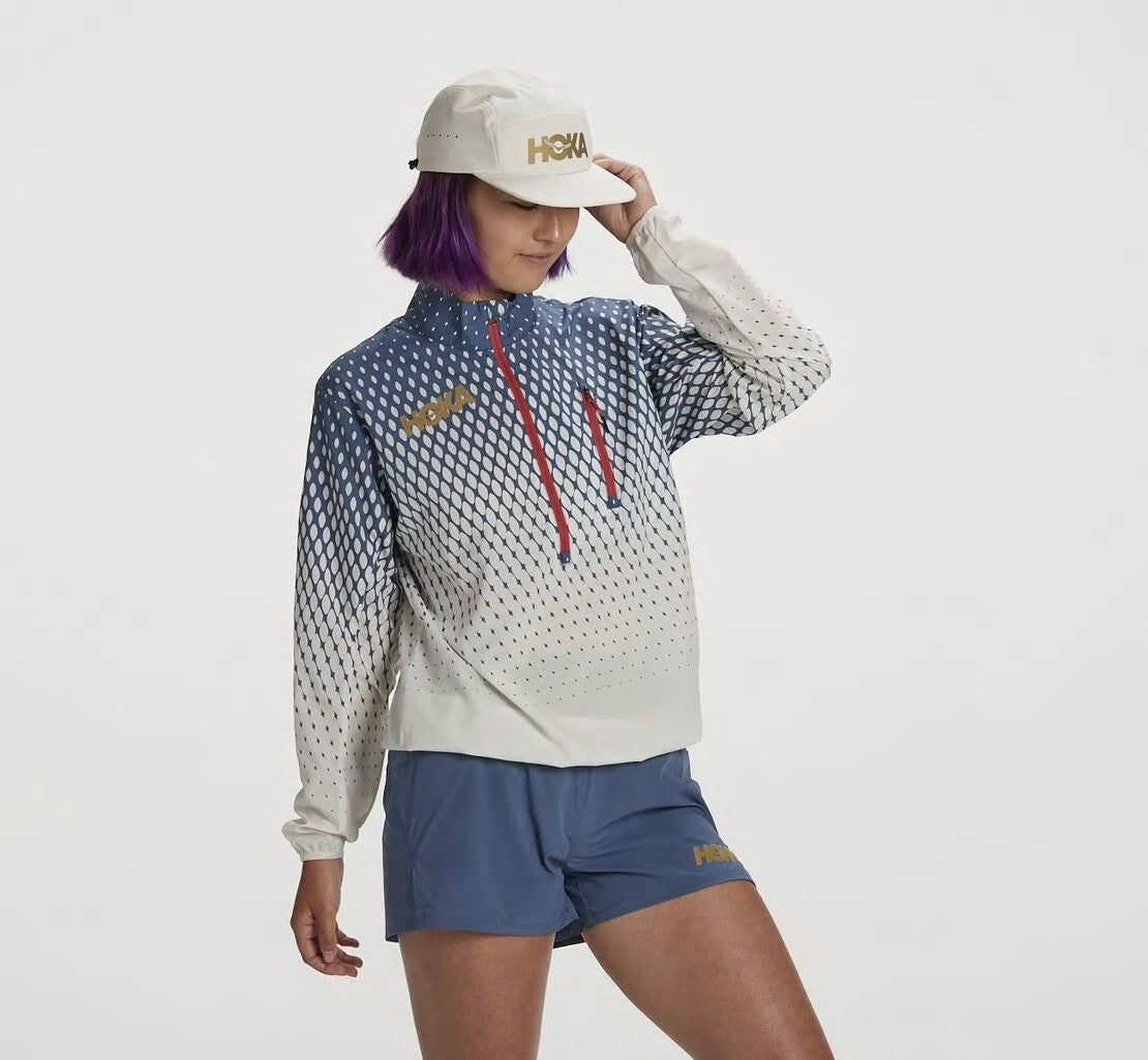 HOKA Tofu / Vintage Indigo - Women's Wind-Resistant Jacket