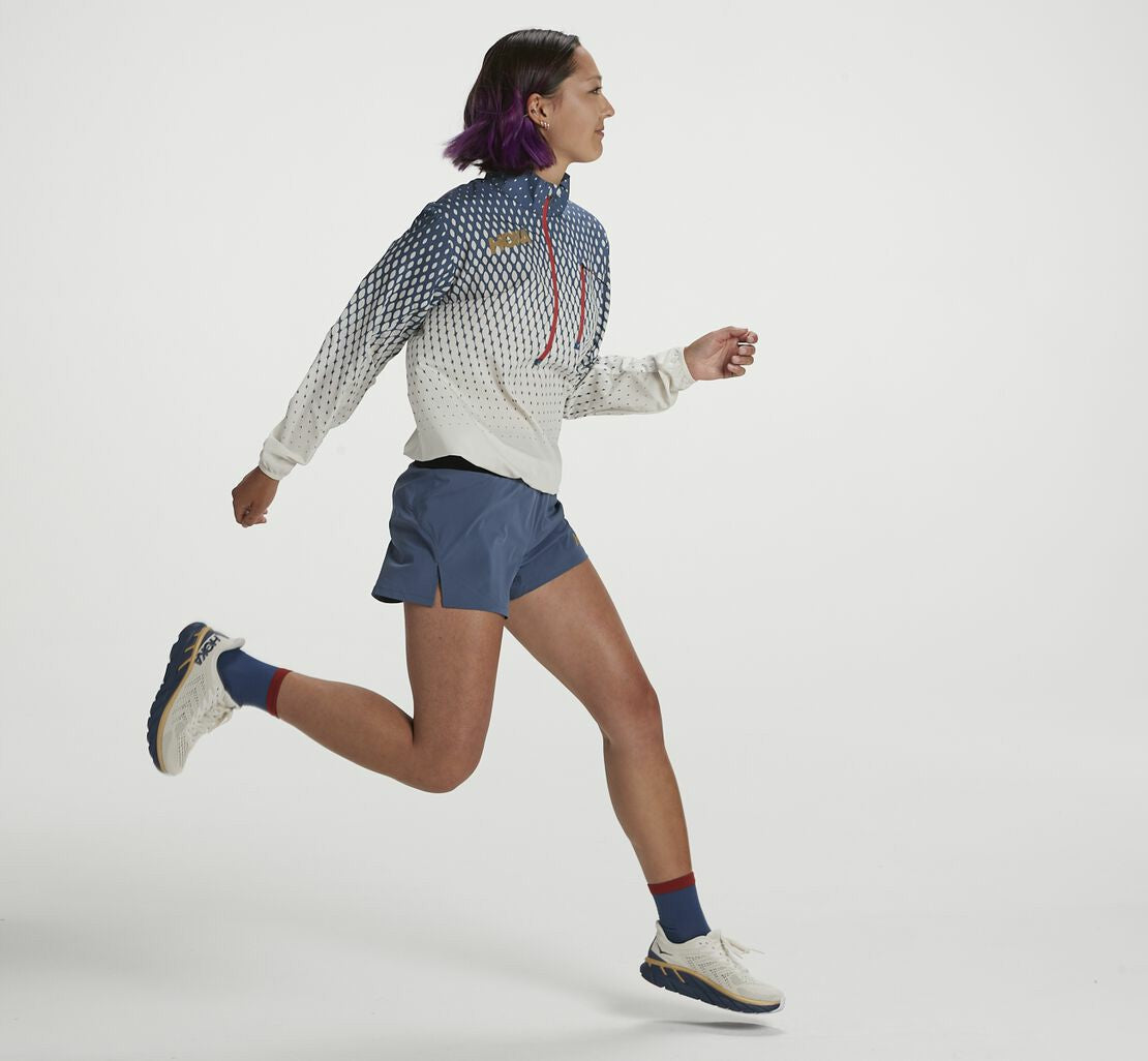 HOKA Tofu / Vintage Indigo - Women's Wind-Resistant Jacket