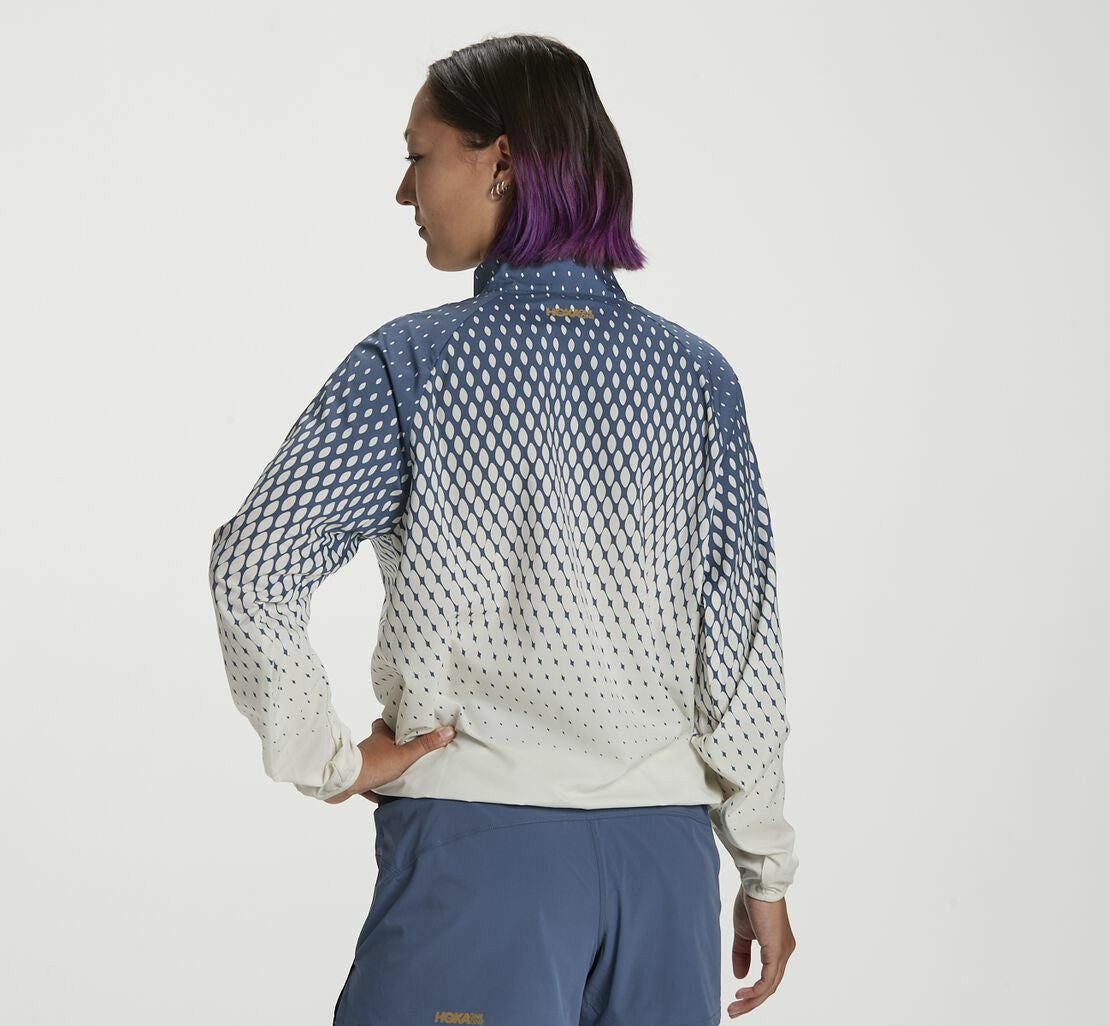 HOKA Tofu / Vintage Indigo - Women's Wind-Resistant Jacket