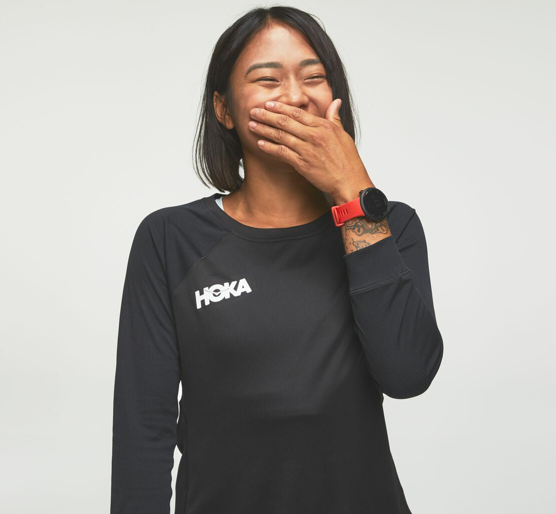 HOKA Black - Women's Performance 3/4 Sleeve
