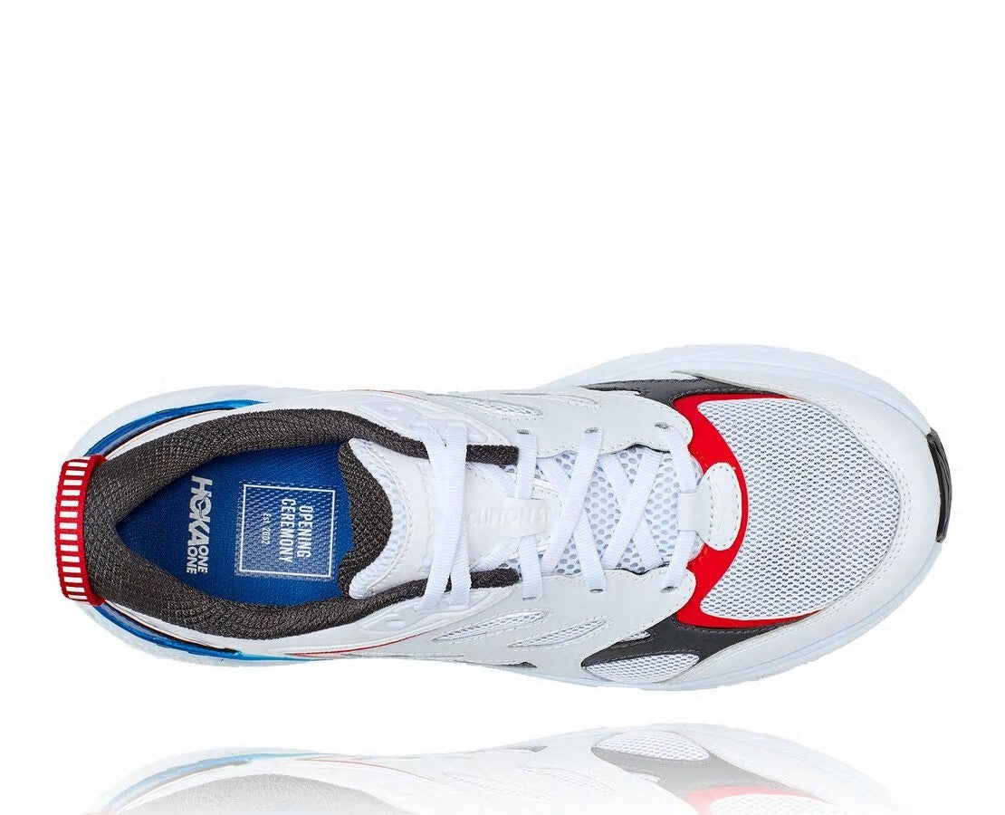 HOKA White / True Blue - All Gender Hoka X Opening Ceremony Clifton