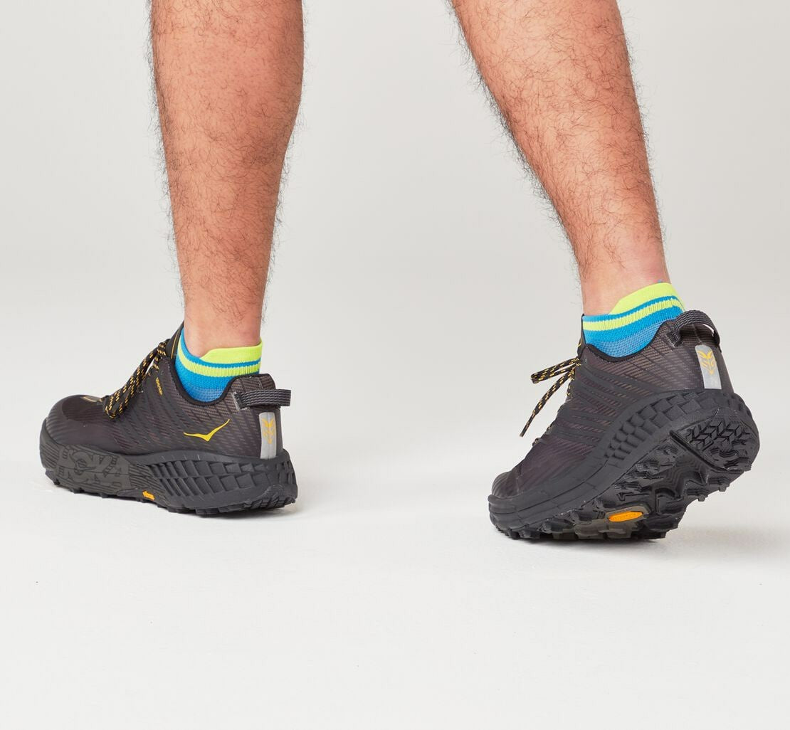 HOKA Diva Blue / Citrus - All Gender Performance No-Show Sock
