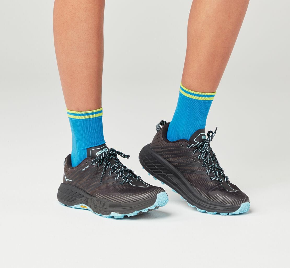 HOKA Diva Blue / Citrus - All Gender Performance Crew Sock